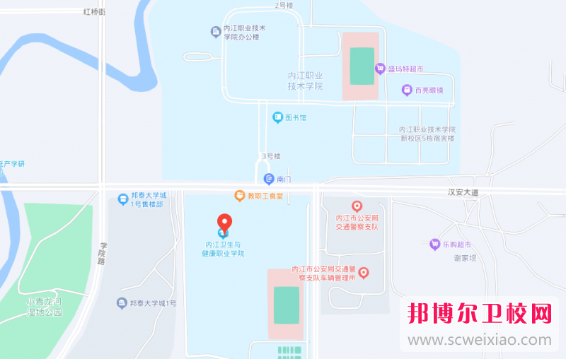 內(nèi)江衛(wèi)生與健康職業(yè)學(xué)院地址在哪里，哪個(gè)地區(qū)，哪個(gè)城市?